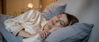 middle-aged woman sleeping